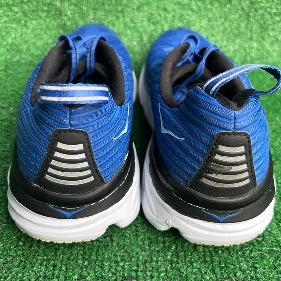 HOKA ONE ONE Blue Bondi 6 Sneakers Shoes Mens Sz 10.5 Running Walking pre-owned - Picture 6 of 16